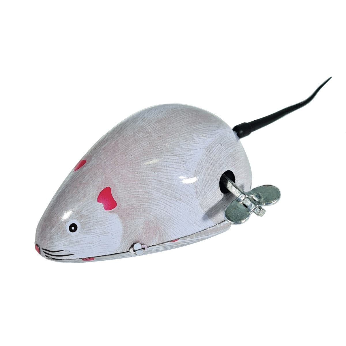 Maus mit Wackelschwanz, grau