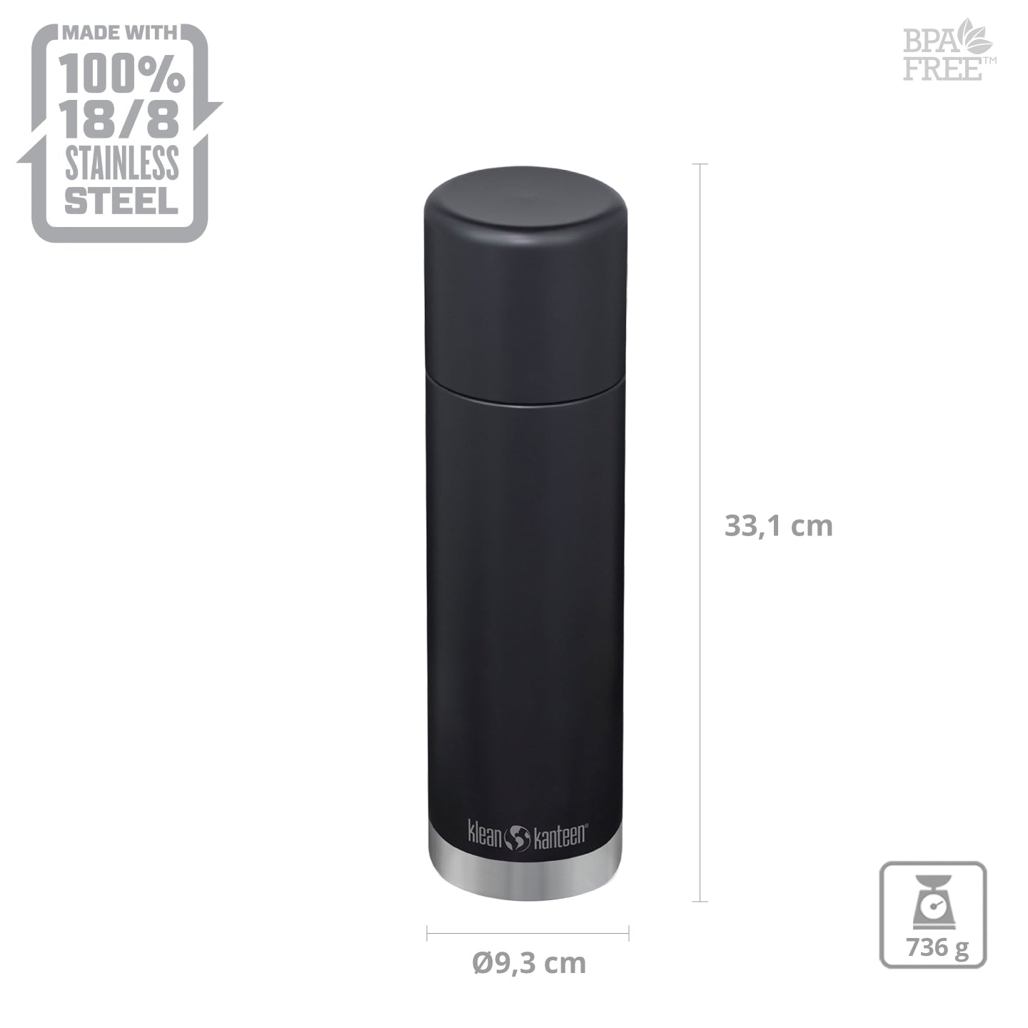 kanteen stainless steel insulated jug TKPro 1000ml