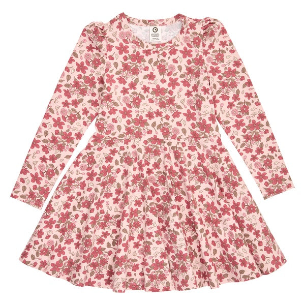 Müsli Velora l/s swing dress – Blush / Baroque rose / Mauve