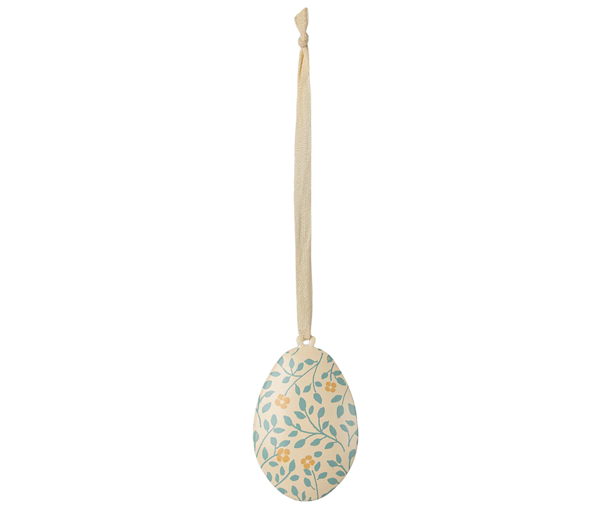 Easter egg ornament, branches - mint