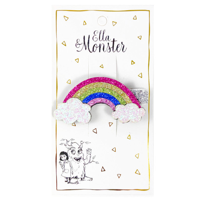 HAIR CLIP DISCO RAINBOW/UNICORN