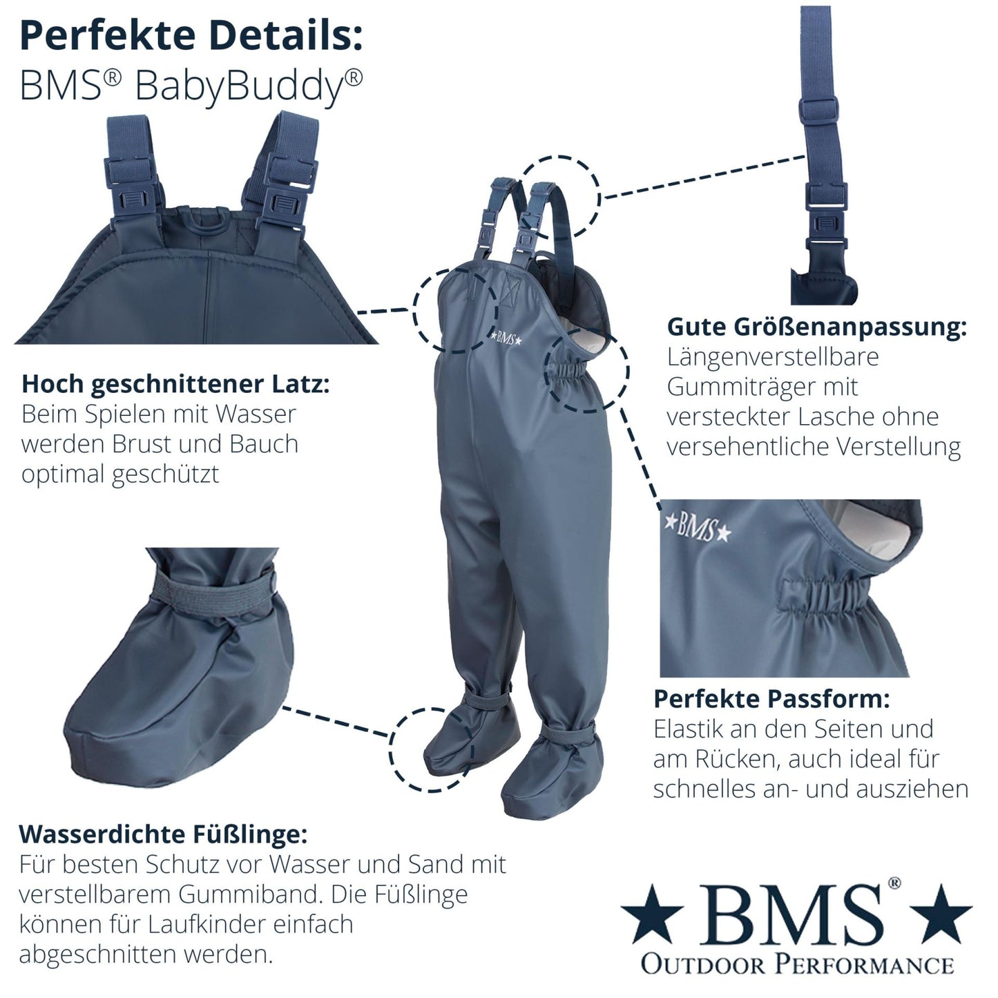 Matschhose für Krabbelkinder - BABYBUDDY® SOFTSKIN