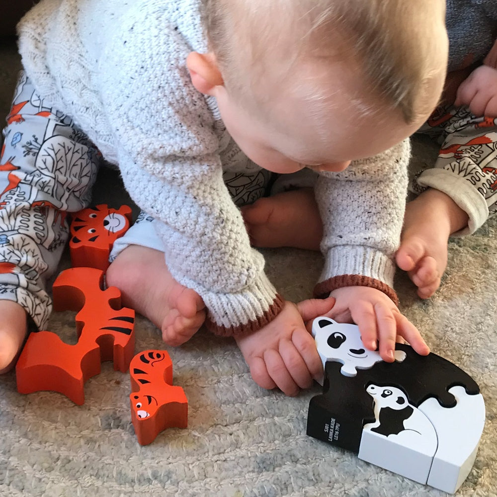 Puzzle – Tier mit Baby