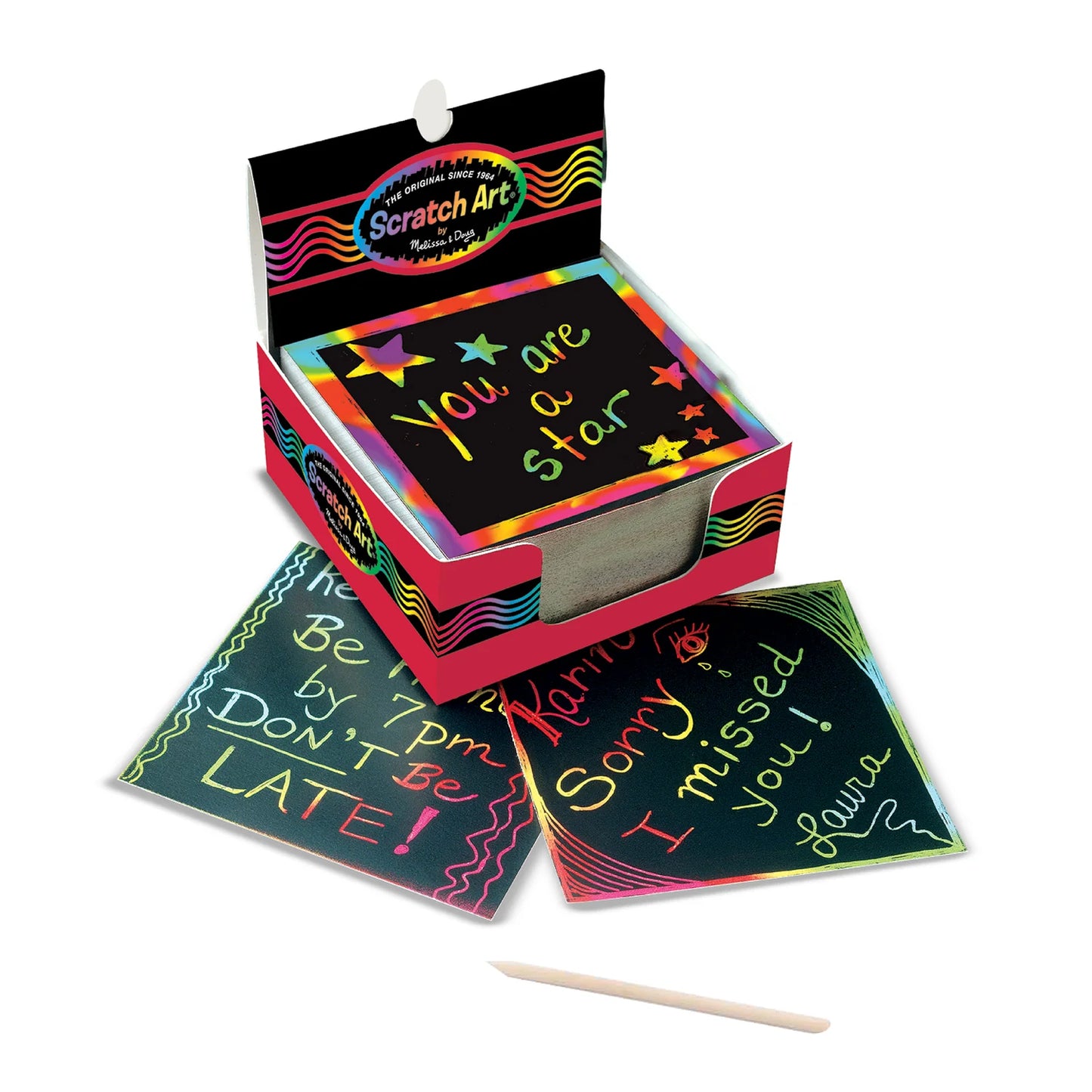 Scratch Art Rainbow Mini Notes