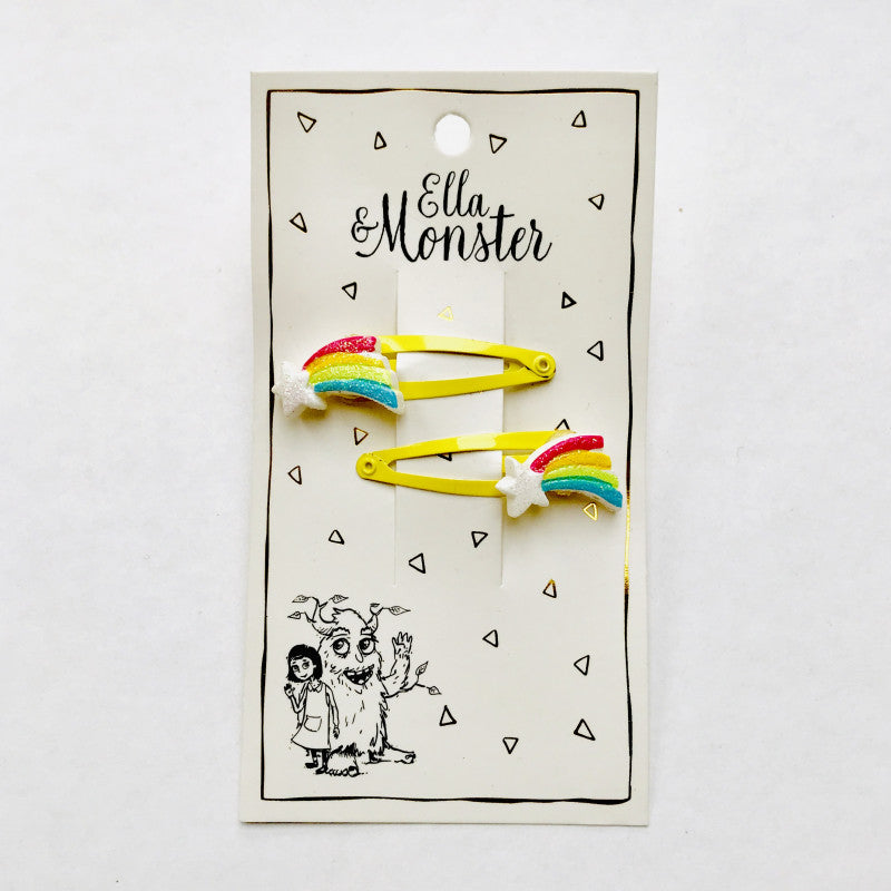 COLORED STAR HAIR CLIP