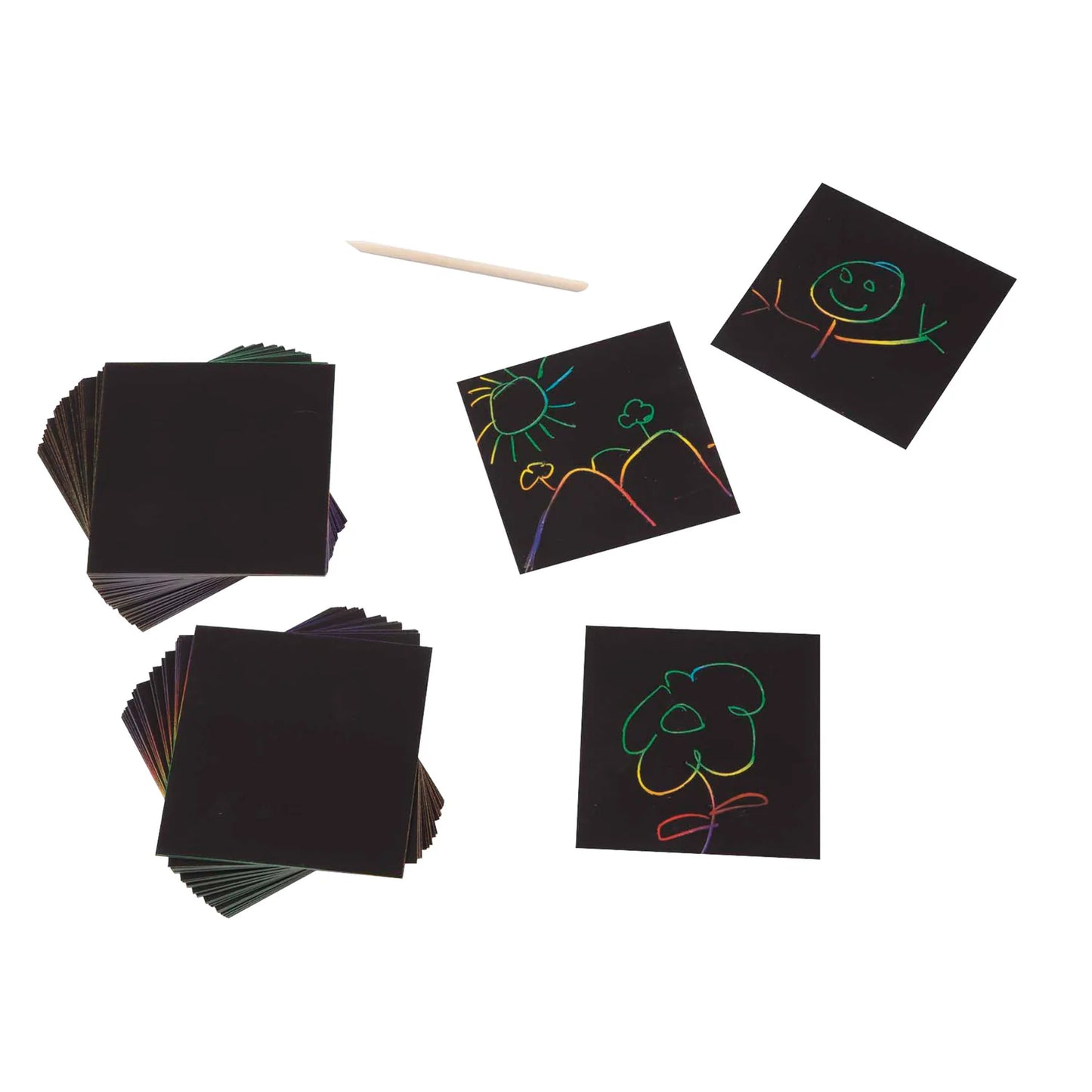Scratch Art Rainbow Mini Notes