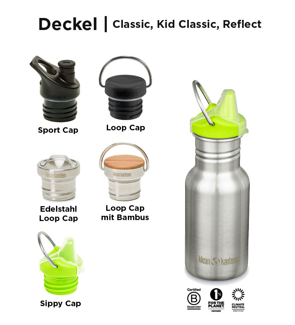 Kid Kanteen Classic Narrow (Sippy Cap) 355ml