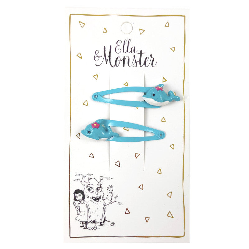 DOLPHIN TURQUOISE HAIR CLIP