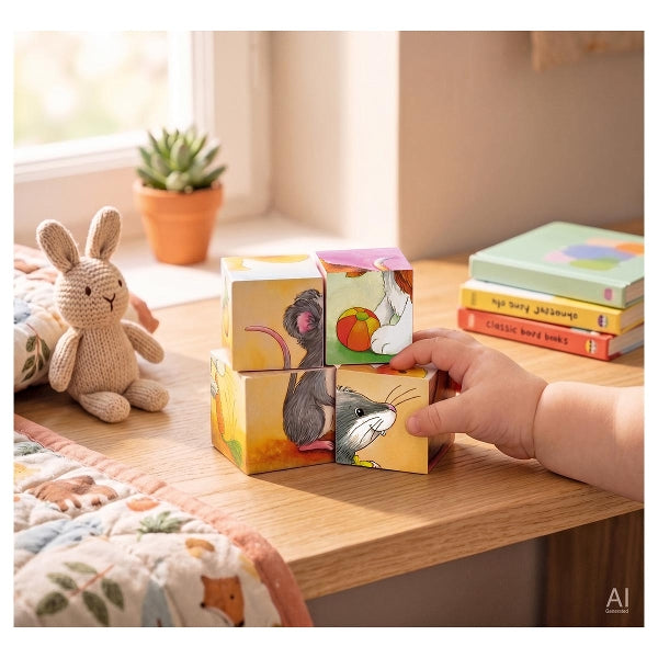 Cube Puzzle – Baby Animals