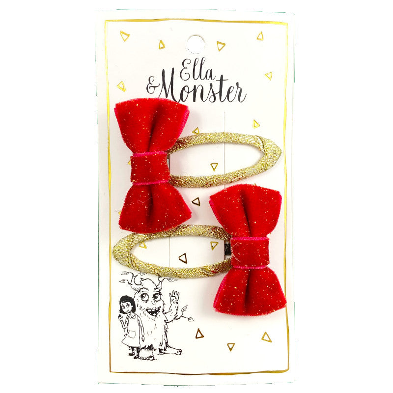 VELVET JULIET BOW RED