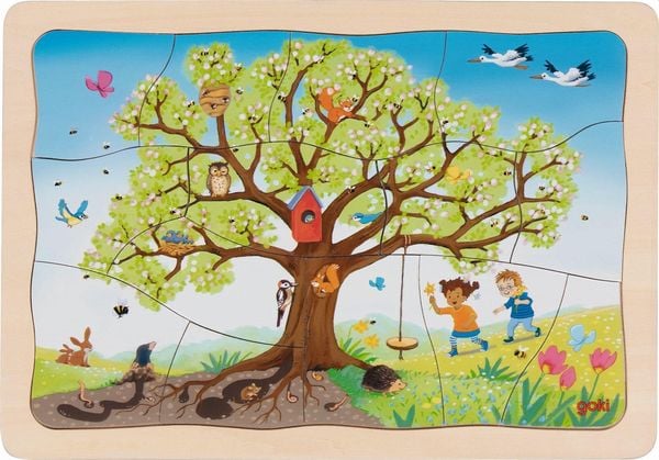 Schichtenpuzzle - Apfelbaum