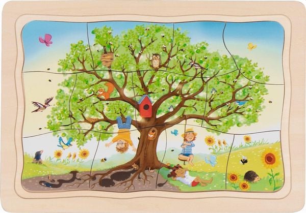 Schichtenpuzzle - Apfelbaum