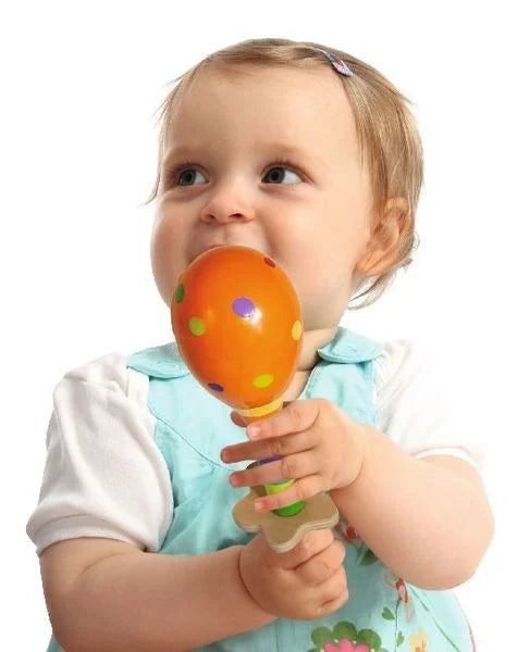 Musikspielzeuge 3-er Set (Rassel, Maracas und Kastagnette)