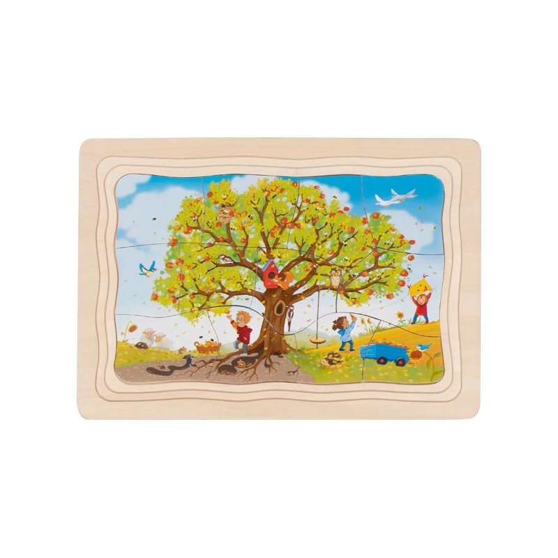 Schichtenpuzzle - Mein Apfelbaum