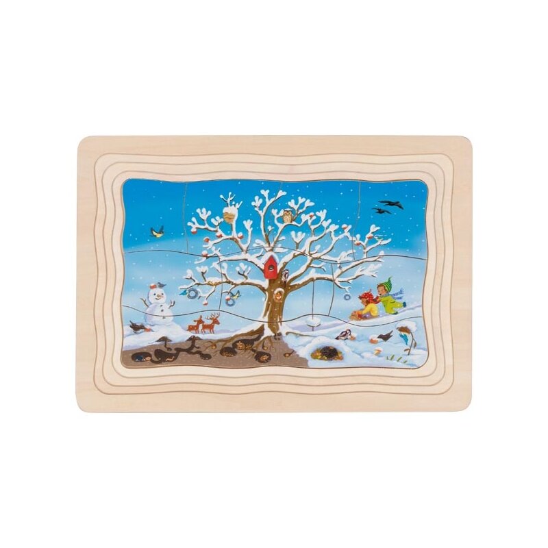 Schichtenpuzzle - Mein Apfelbaum