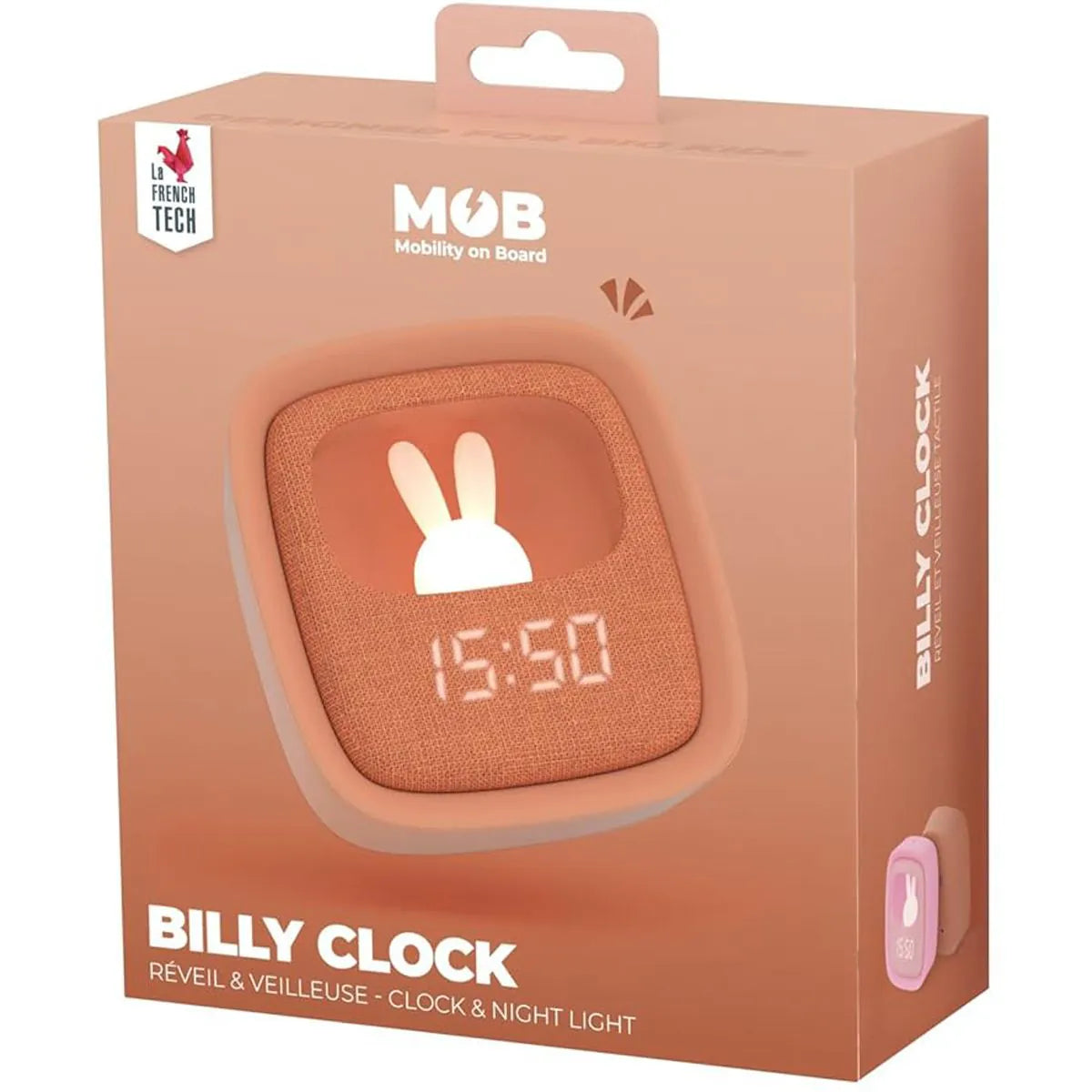 Wecker & Nachtlicht BILLY Caramel