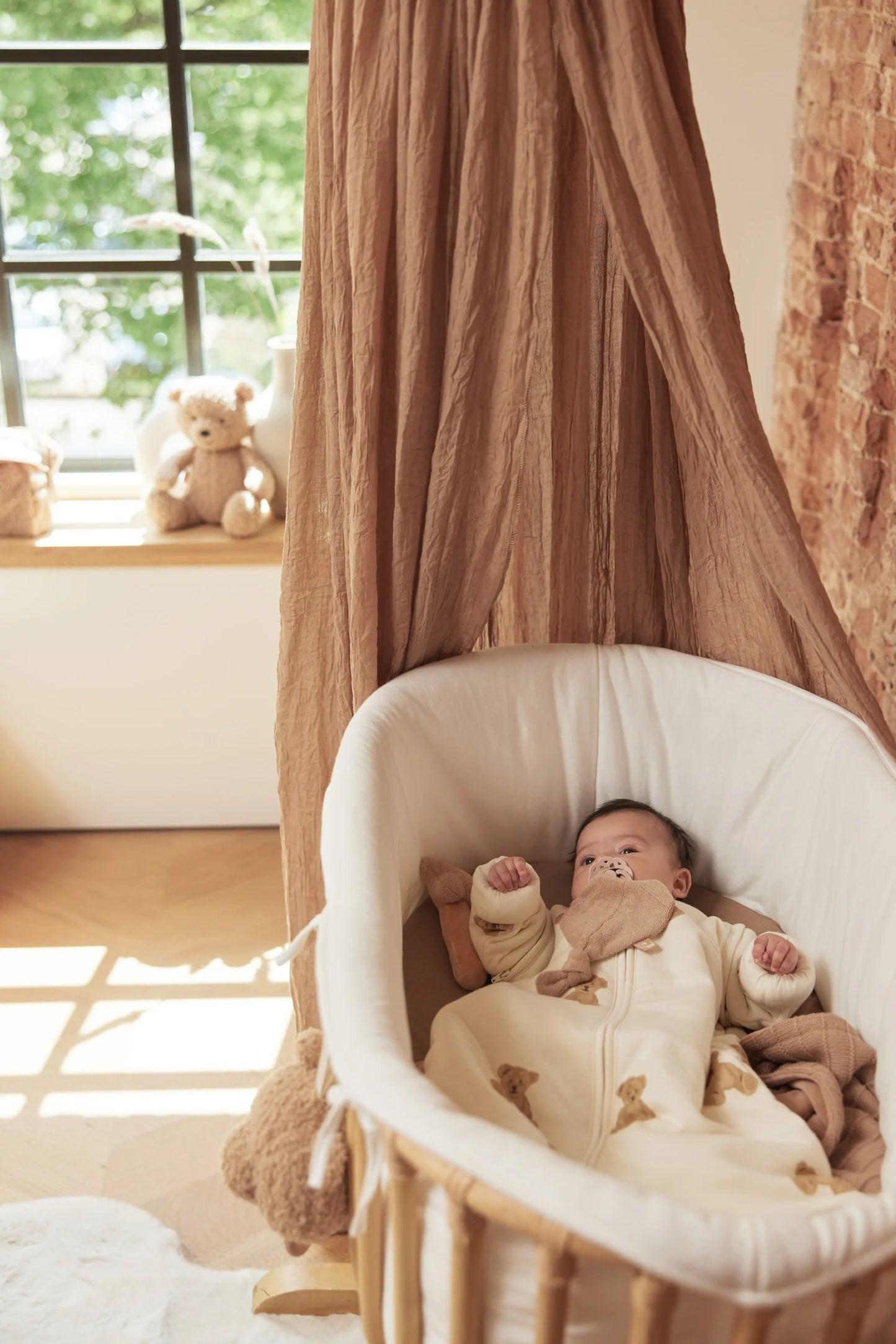 Schlafsack mit abnehmbaren Ärmeln, Teddy Bär