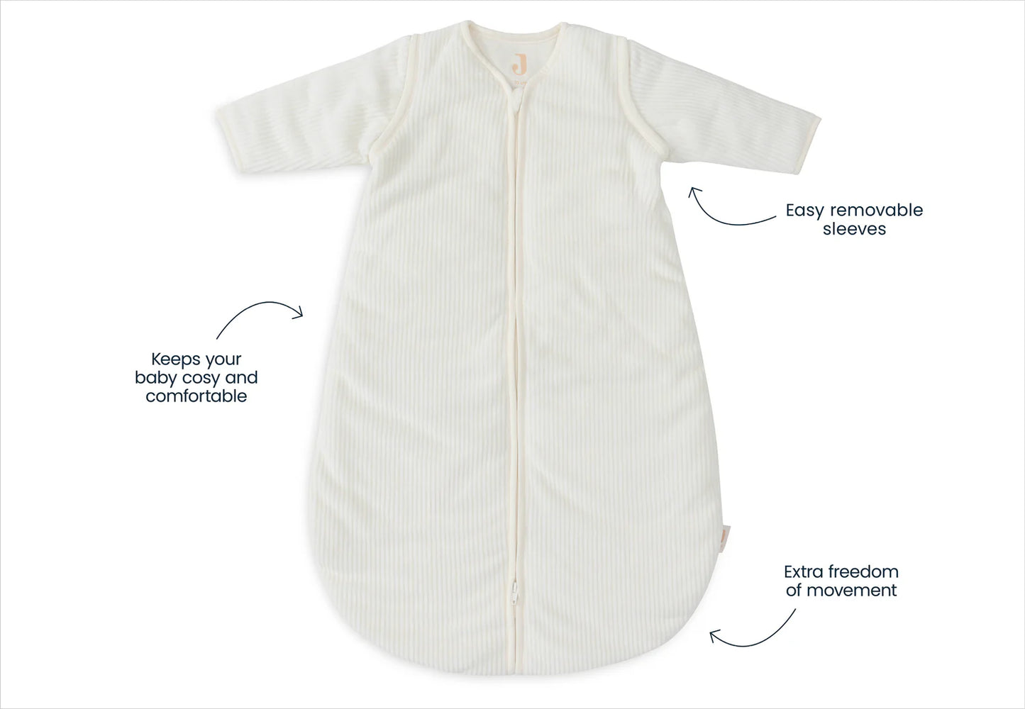Schlafsack mit abnehmbaren Ärmeln - Rib