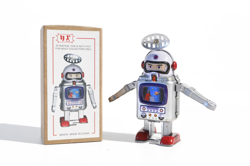 Roboter, TV Astronaut, 11cm, silber