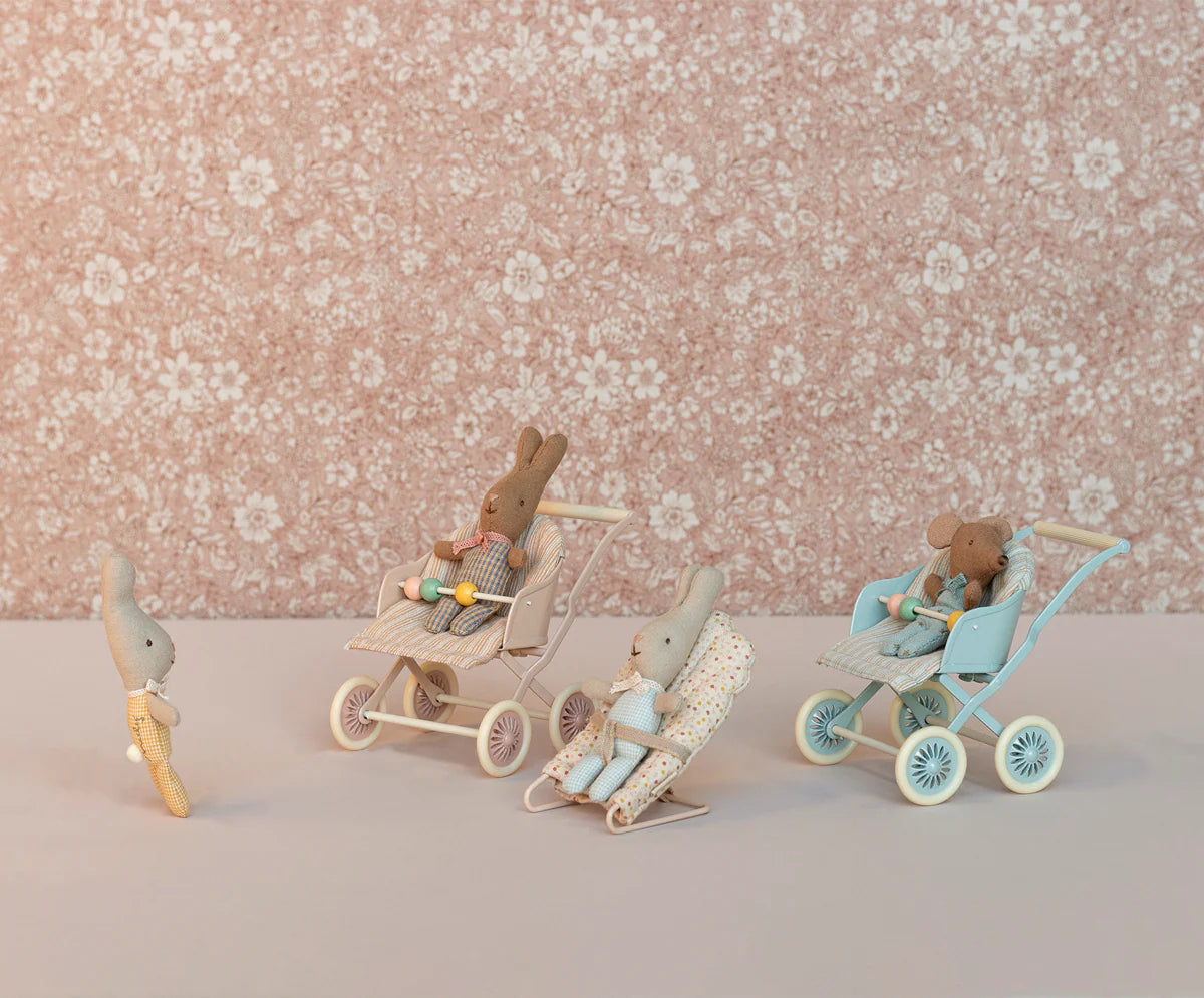Kinderwagen, Baby - Blau