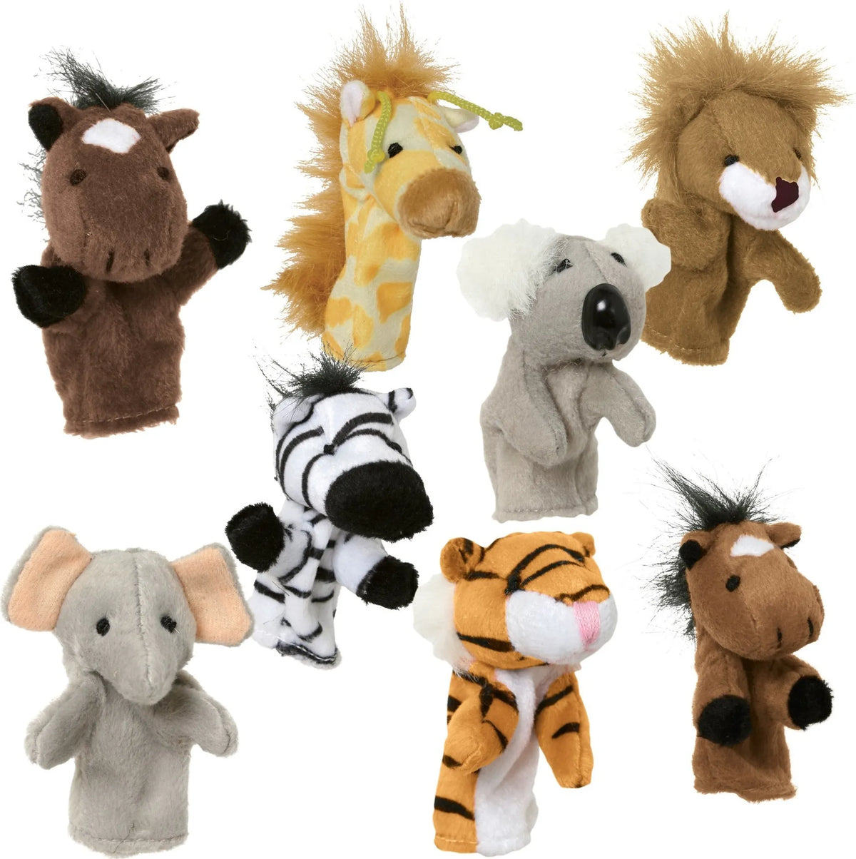 Wild Animals Finger Puppet Set