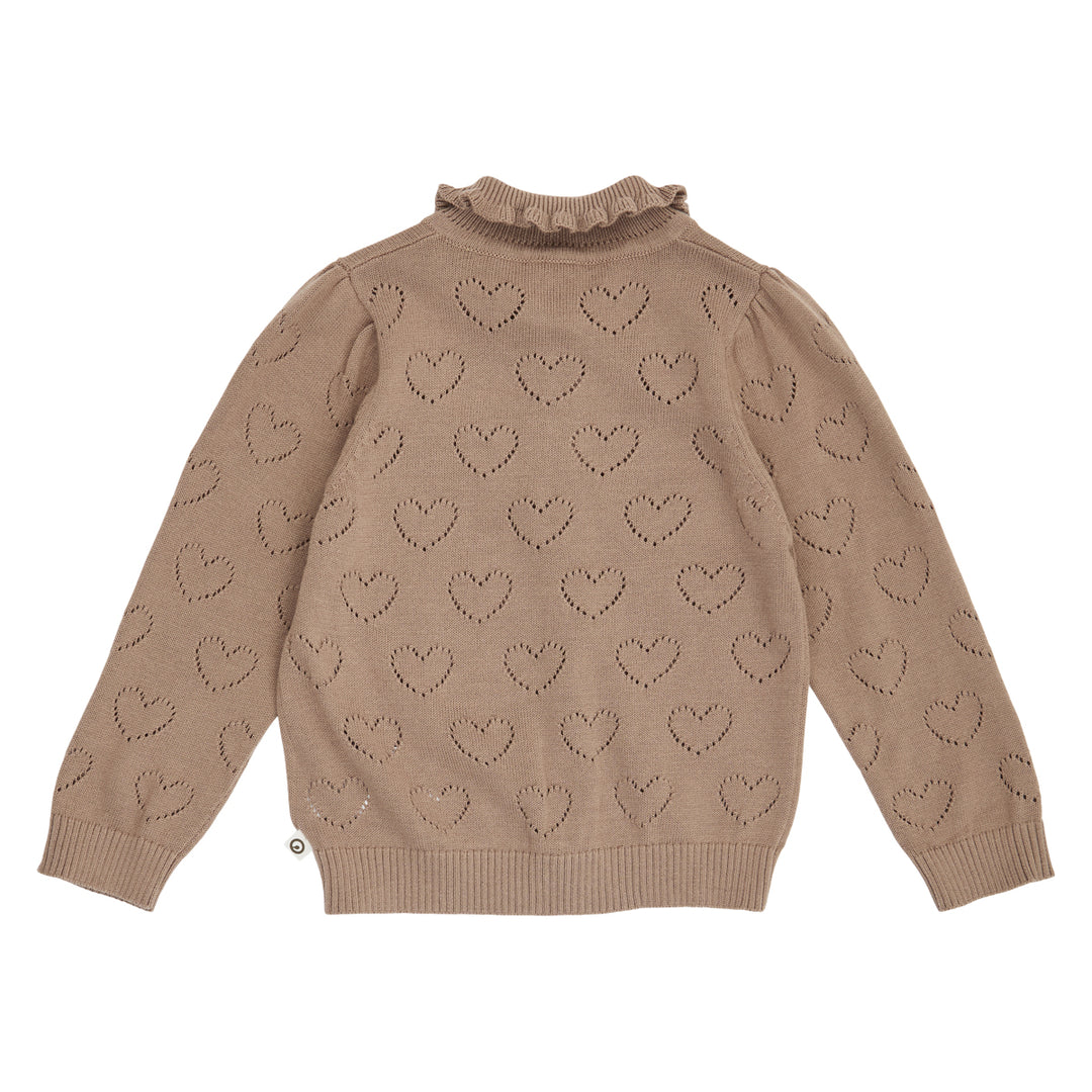 Müsli Knit Pointelle Heart Cardigan – Rückseite