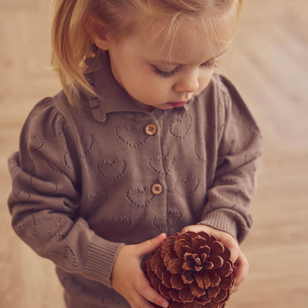 Müsli Knit Pointelle Heart Cardigan – Lifestyle