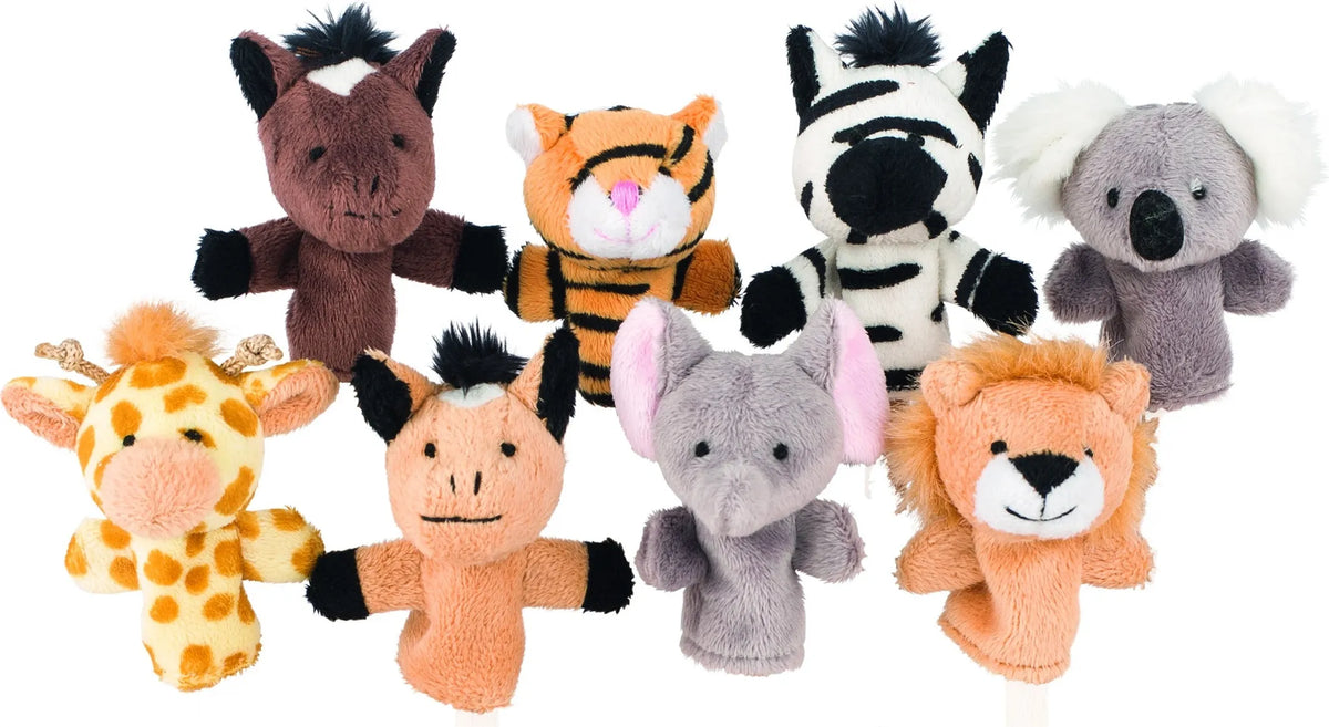 Wild Animals Finger Puppet Set