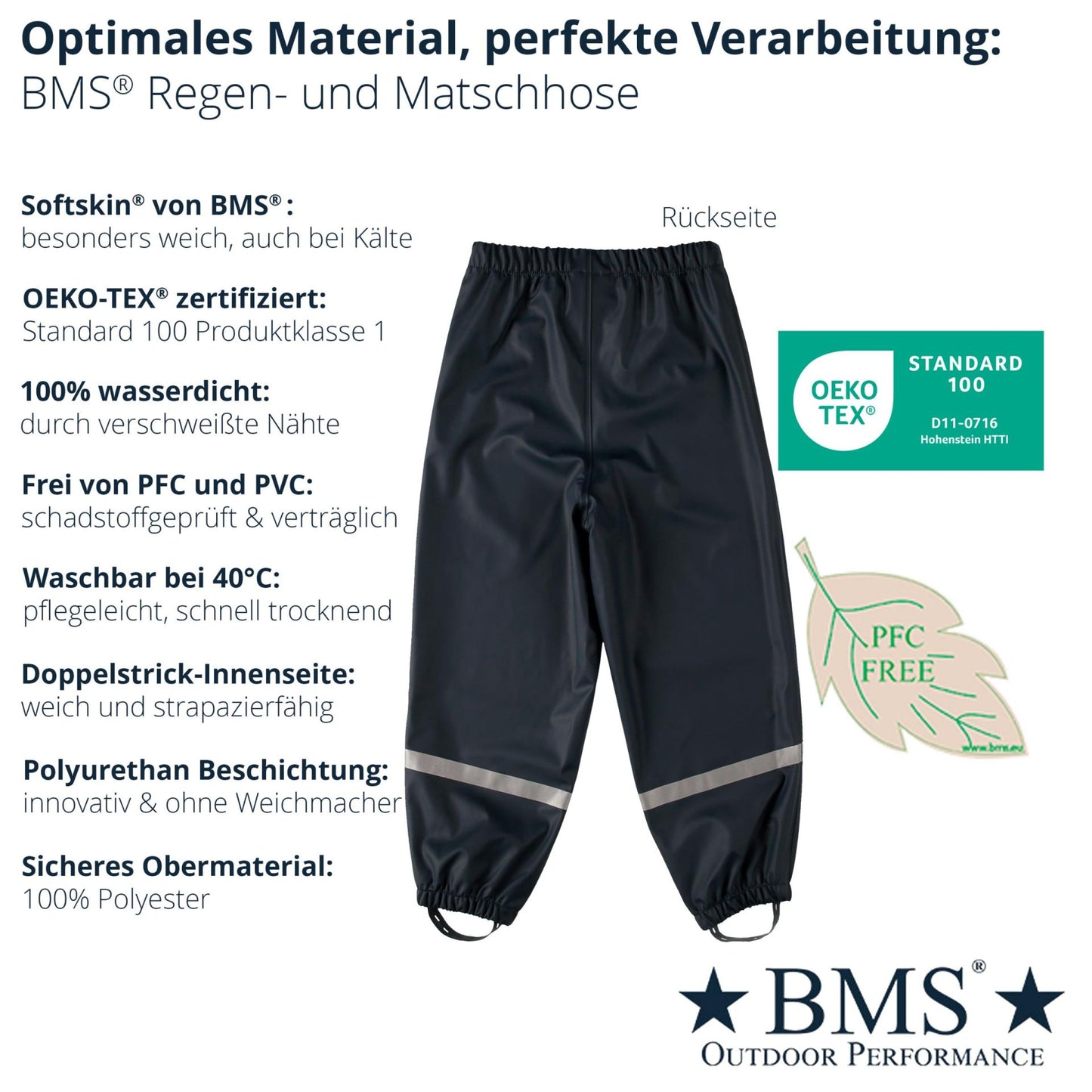 Matschhose - Buddelhose ohne Latz