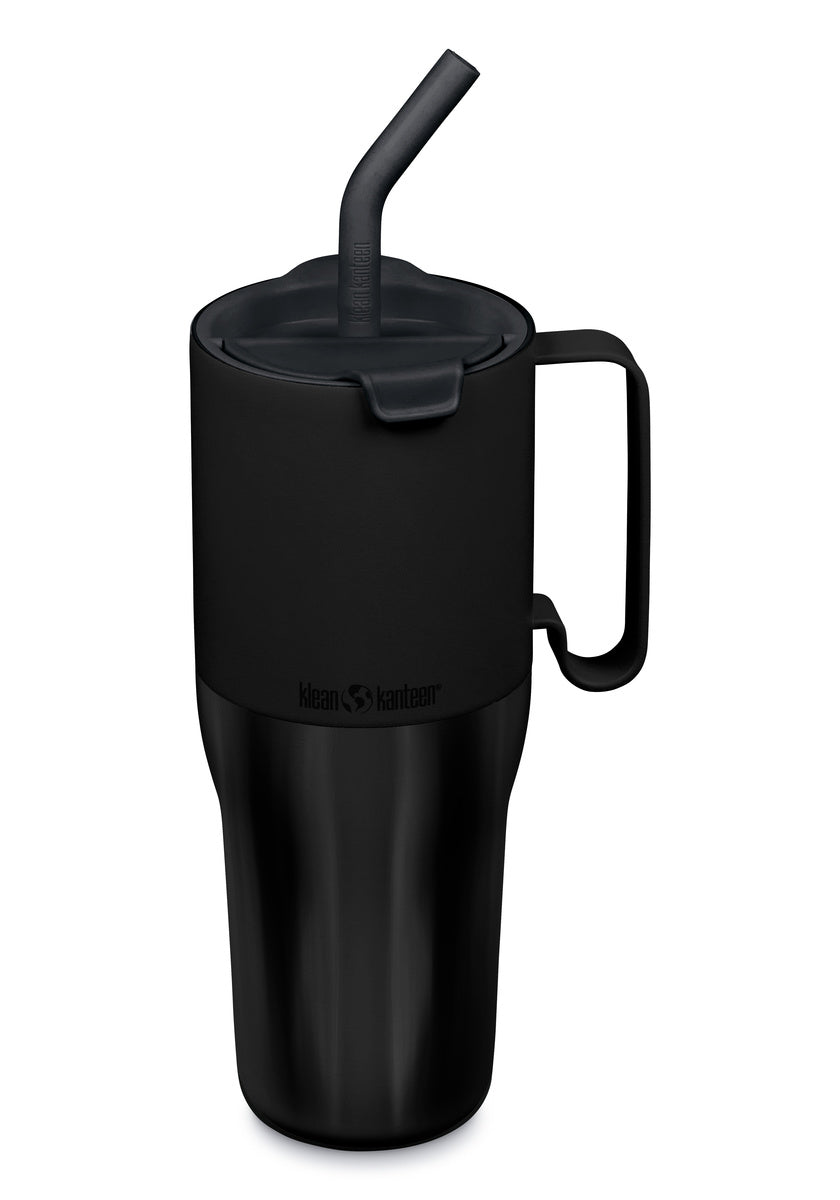 Edelstahl Thermobecher Rise Tumbler 1064ml mit Flip Lid Deckel und Trinkhalm