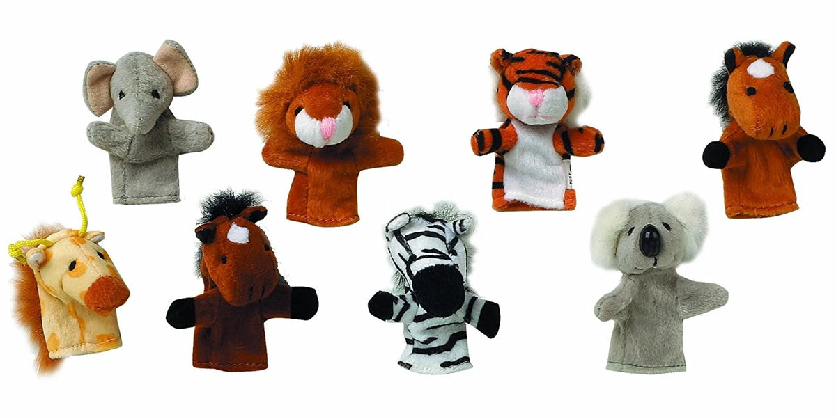 Wild Animals Finger Puppet Set
