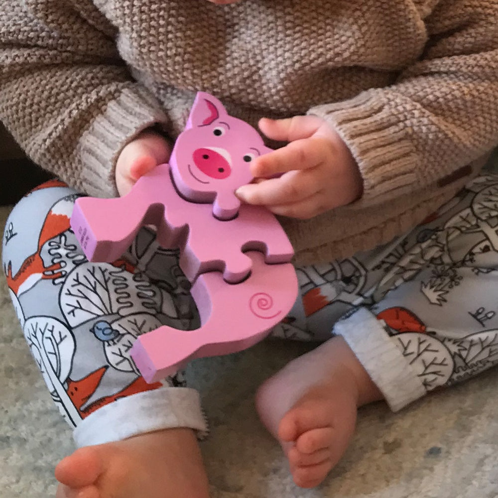 Puzzle – Tier mit Baby