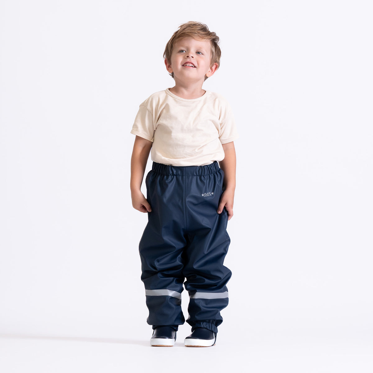 BMS Kinder Bundhose mit Fleecefutter Smoke Blue – Modellbild