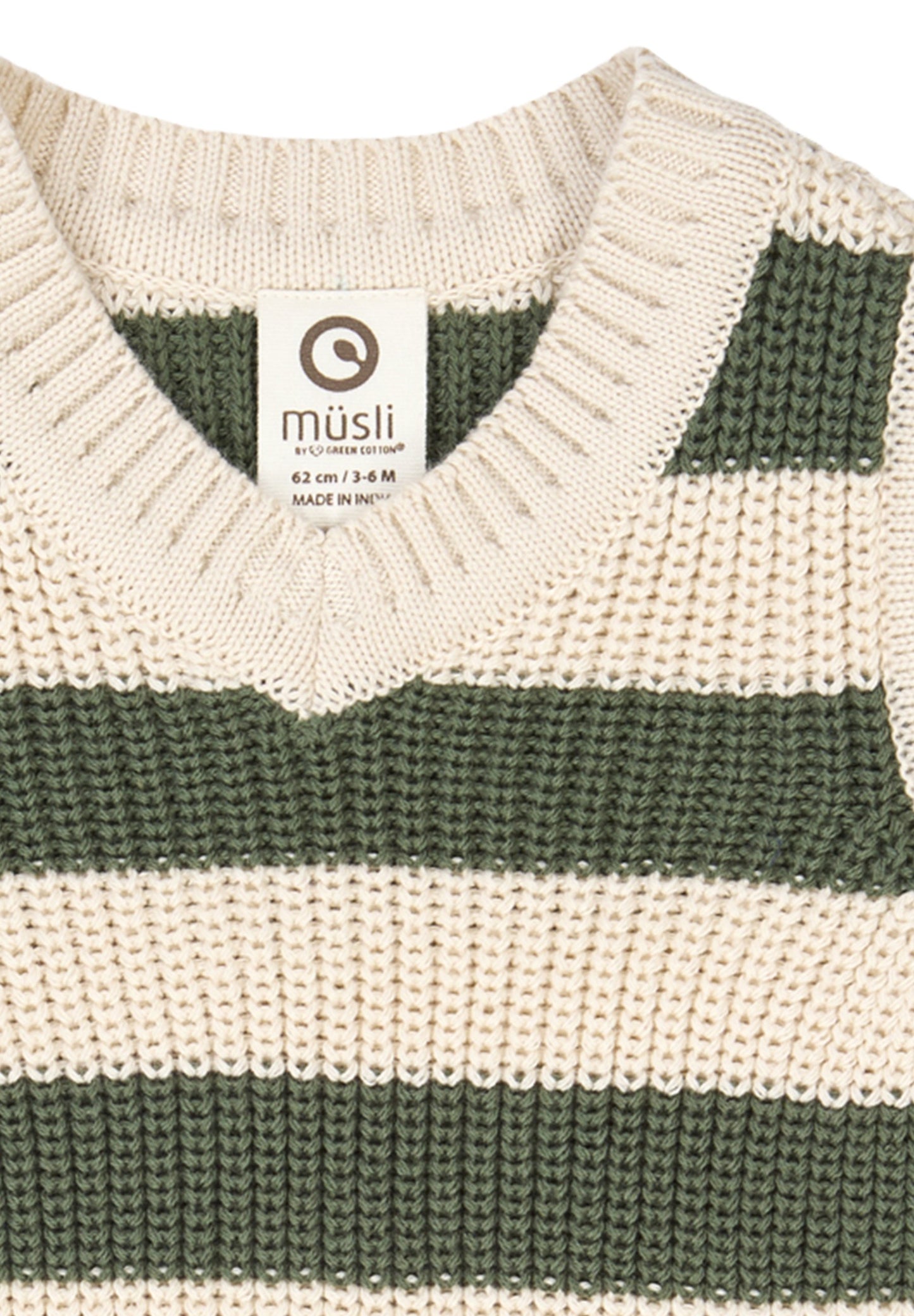 Strickweste gestreift