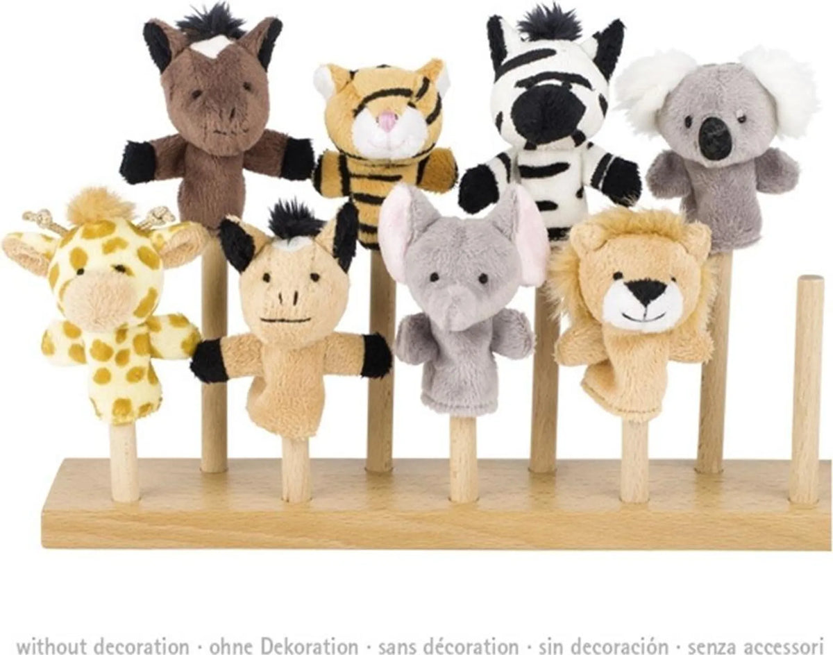 Wild Animals Finger Puppet Set