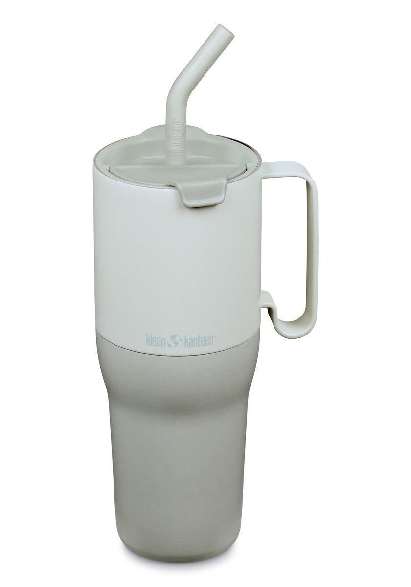 Edelstahl Thermobecher Rise Tumbler 1064ml mit Flip Lid Deckel und Trinkhalm