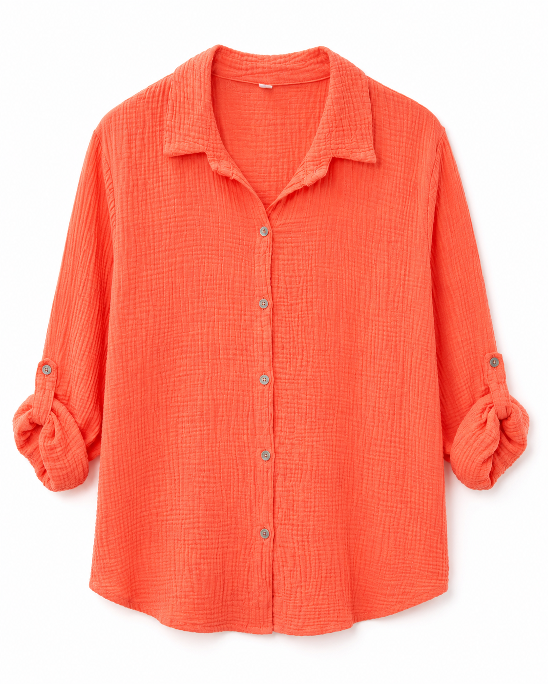 Hemdbluse Musselin - orange