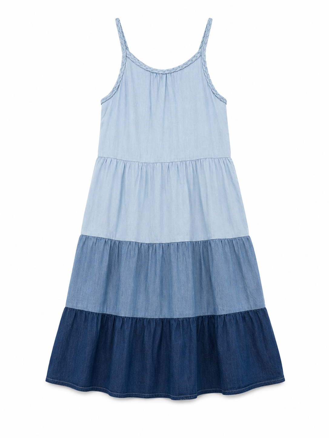 Kleid | Blau gestuft | Größe 164