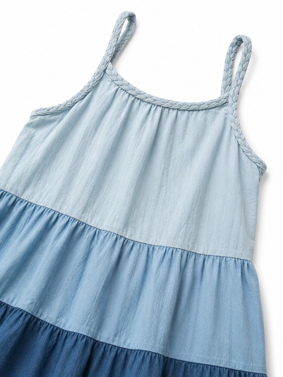 Kleid | Blau gestuft | Größe 164