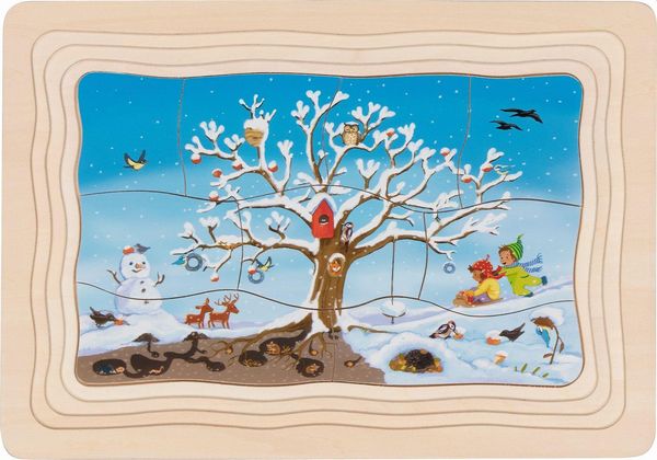 Schichtenpuzzle - Apfelbaum
