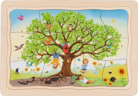 Schichtenpuzzle - Apfelbaum