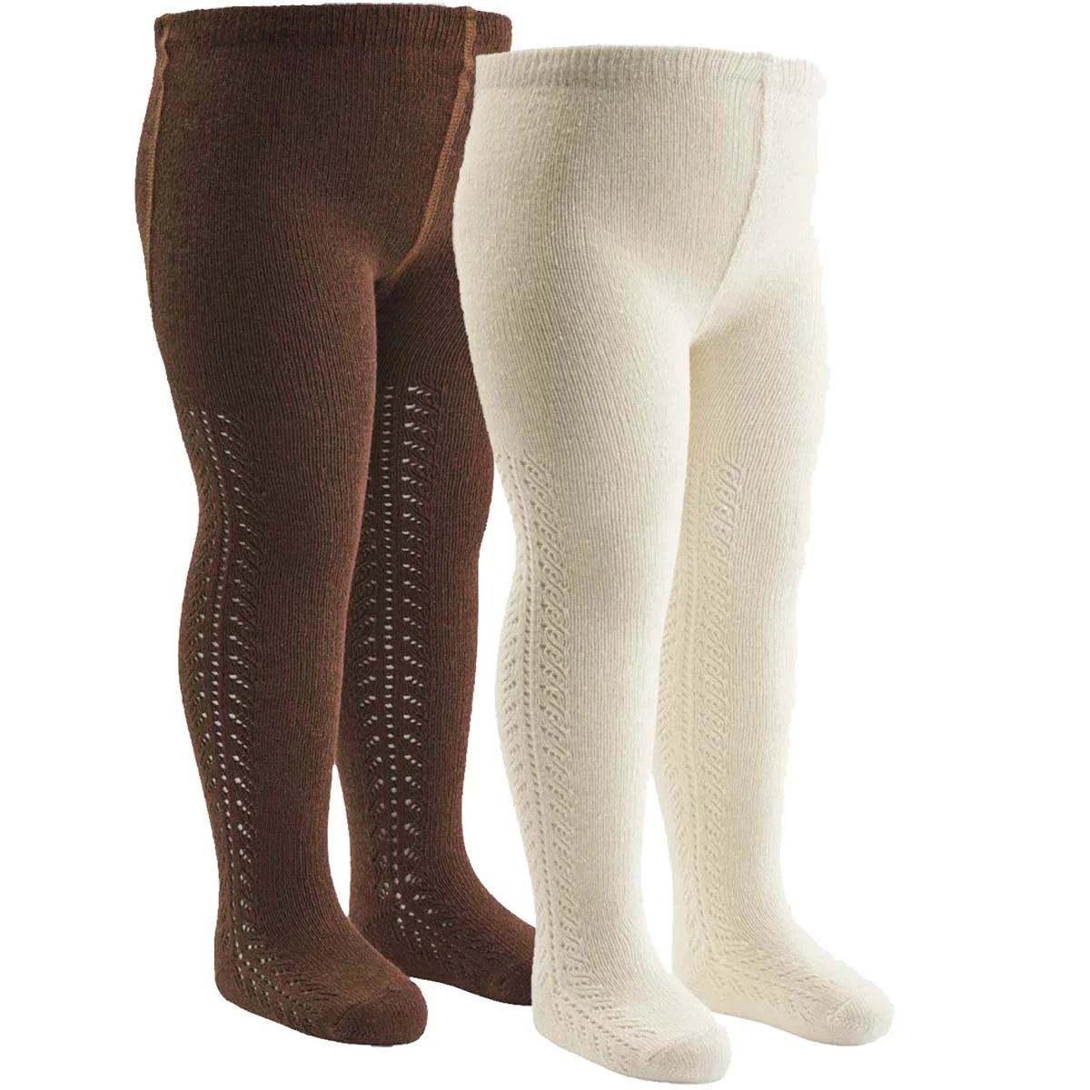 Pointelle Tights, 2-Pack