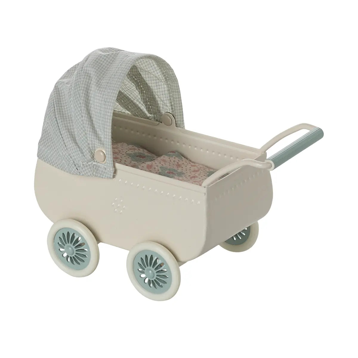 Kinderwagen mit Babymaus - Minze