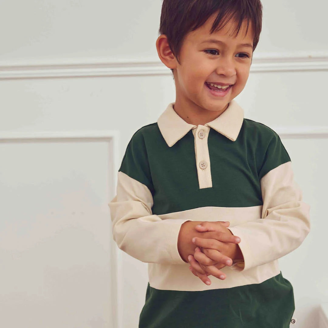 Langarm-Poloshirt