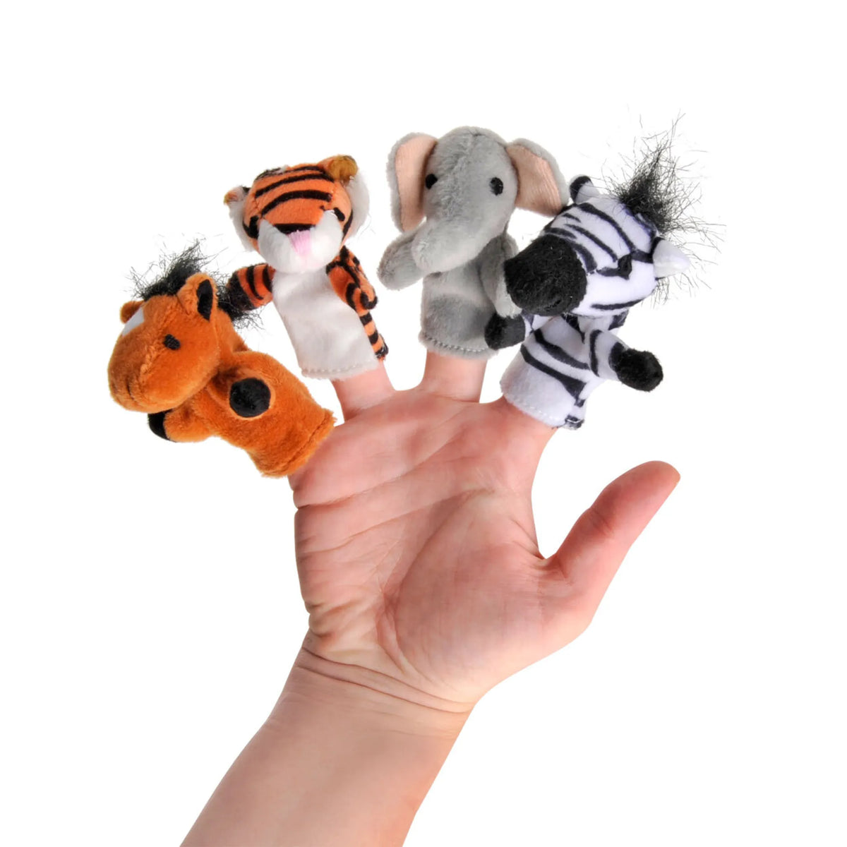 Wild Animals Finger Puppet Set