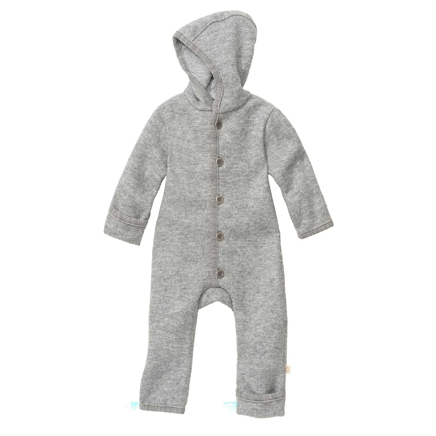 Walk-Overall mit Kapuze, Knöpfe