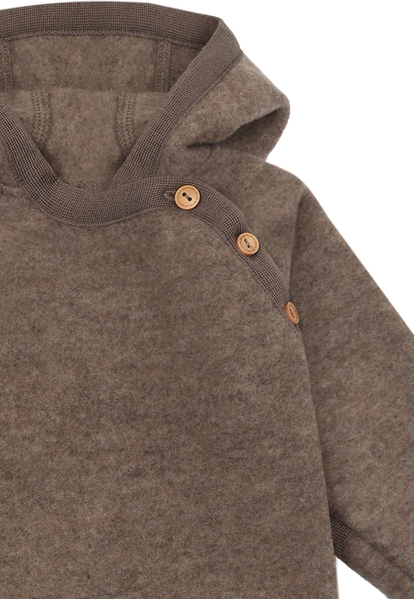 Overall mit Kapuze, Knöpfe