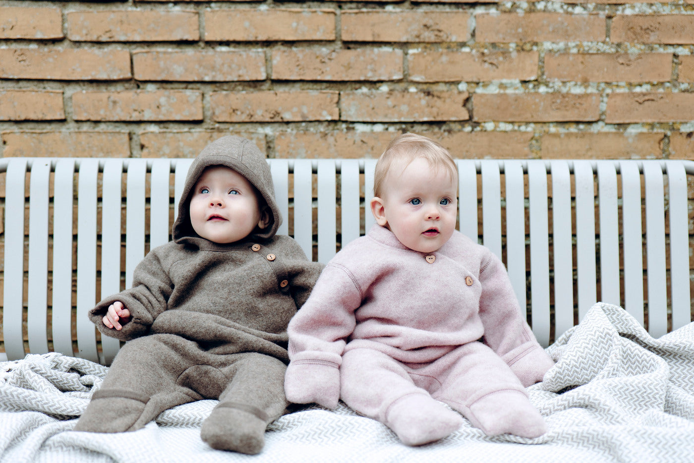 Overall mit Kapuze, Knöpfe