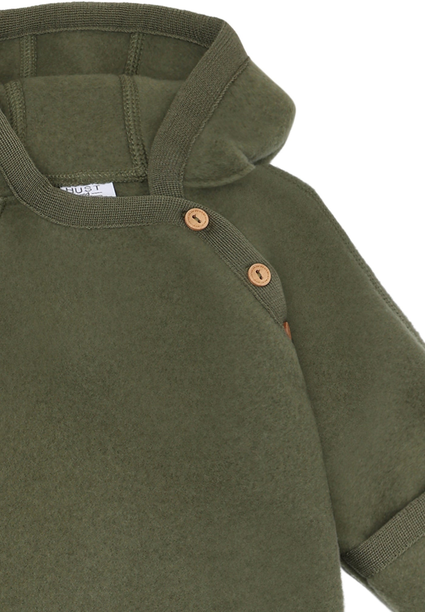 Overall mit Kapuze, Knöpfe