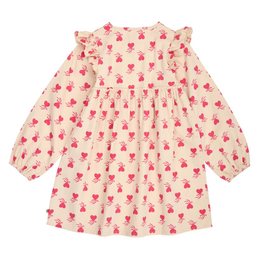 Müsli Langarmkleid - Oak/ Rouge red Vorderseite